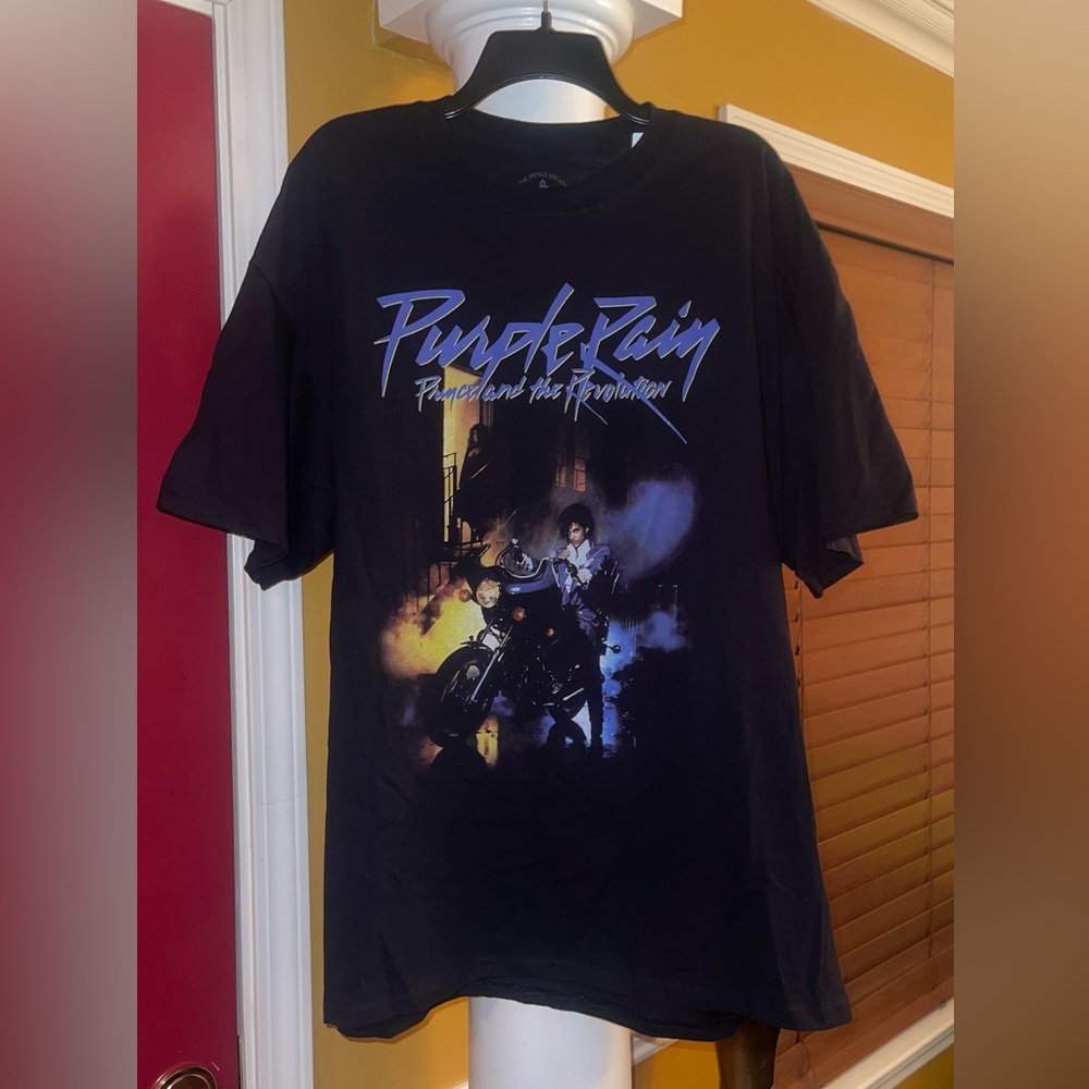 Purple Rain Graphic T-Shirt - Black